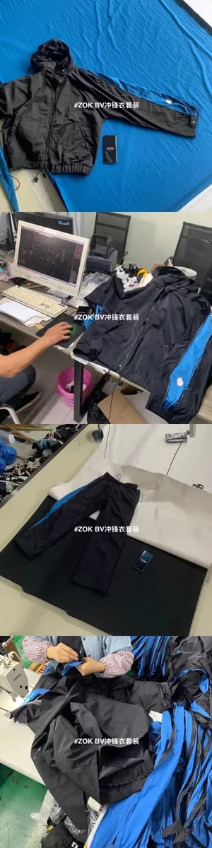 보테가베네타 사이드 지퍼 윈드브레이커 세트업 (테크 패브릭) 11