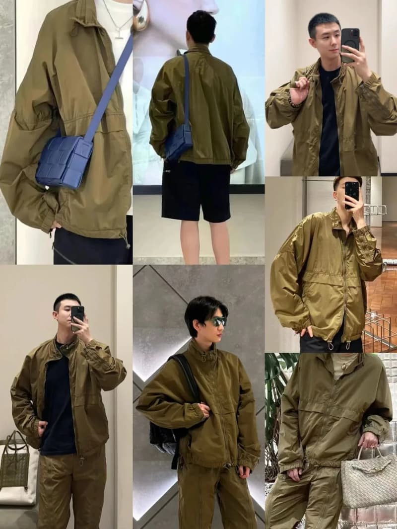 보테가베네타 카키 기능성 지퍼 윈드브레이커 4