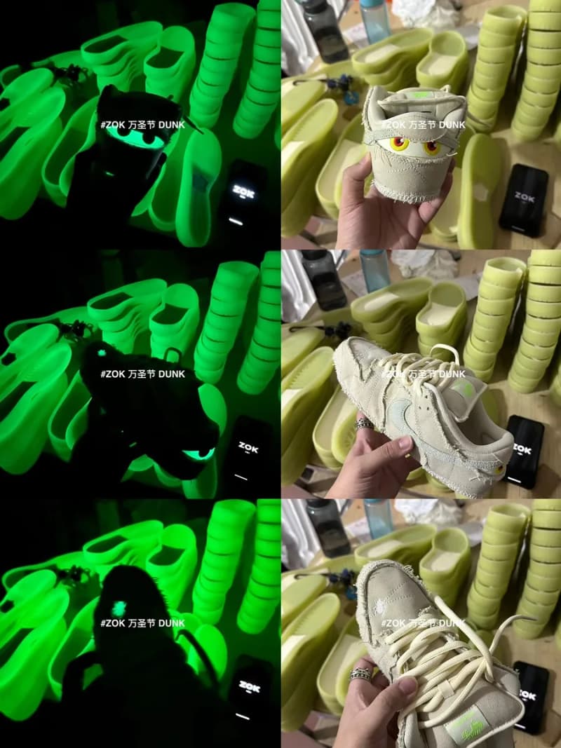 나이키 SB 덩크 로우 미이라 할로윈 야광 디자인 10