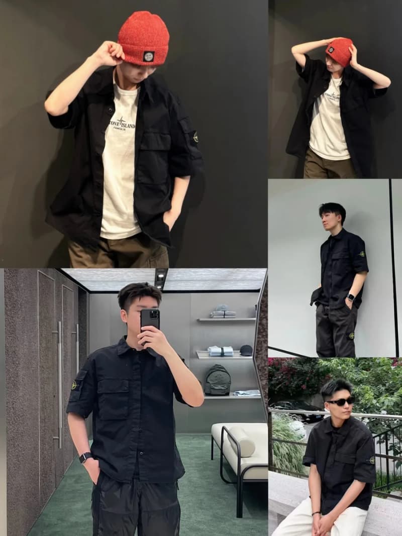 스톤아일랜드 워크웨어 반팔 셔츠 자켓 3
