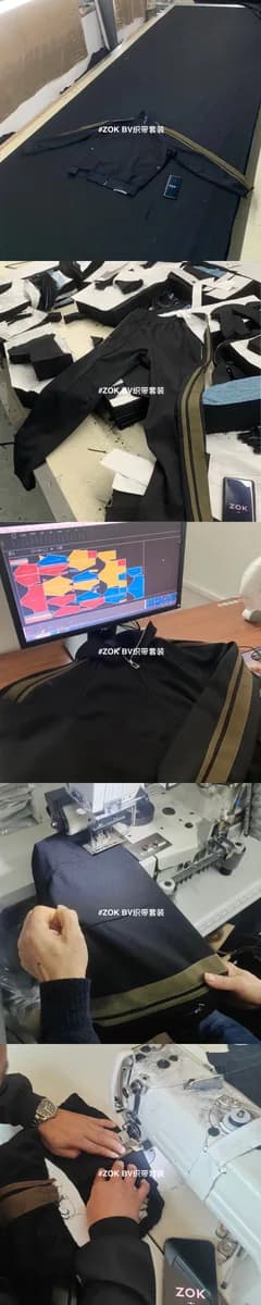 보테가베네타 사이드 올리브그린 웨빙 셋업 (집업 니트+팬츠) 5