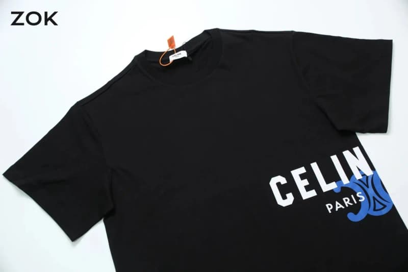 셀린느 CEL 프린팅 로고 반팔 티셔츠 9