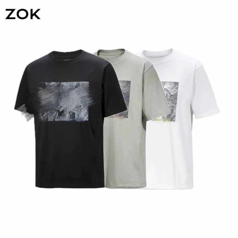 ZOK 크래그 코튼 프린트 반팔 티셔츠 상세 1