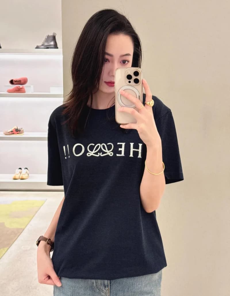 로에베 헬로 아나그램 프린트 반팔 티셔츠 23