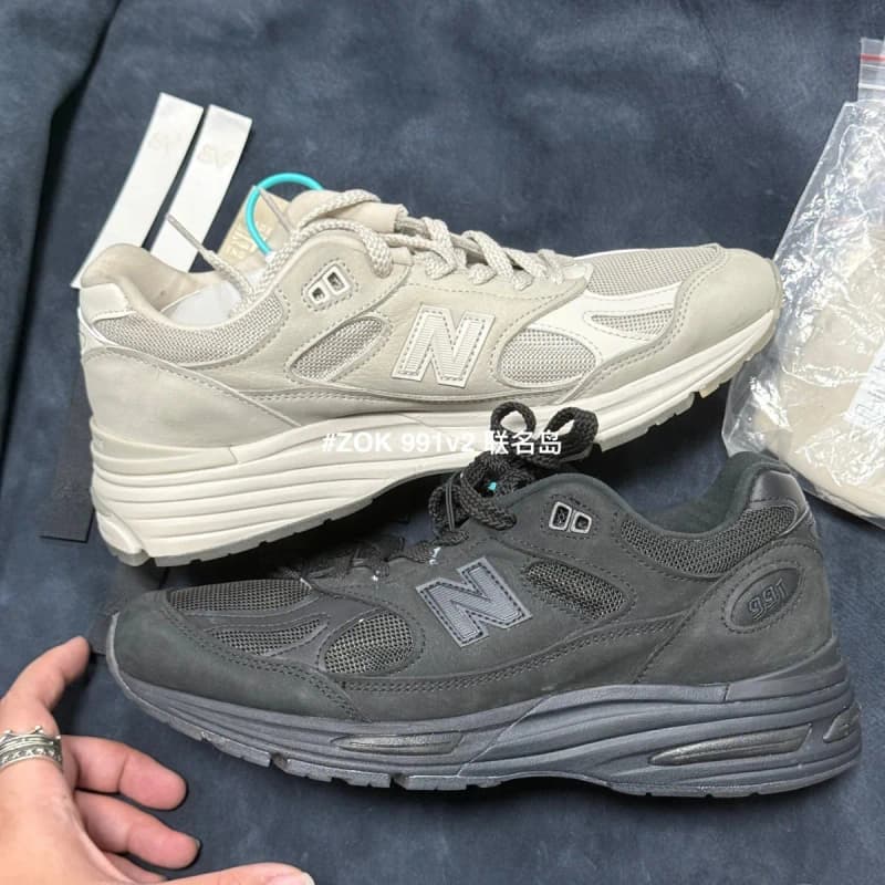 뉴발란스 991v2 x 스톤아일랜드 (블랙/그레이시화이트) 15