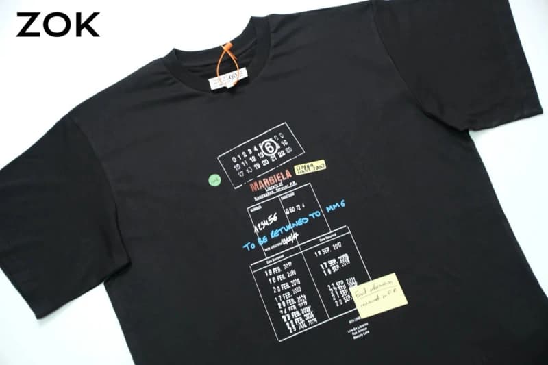 메종마르지엘라 MM6 그래피티 반팔 티셔츠 20
