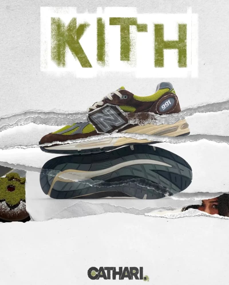 뉴발란스 KITH x 다니엘 카타리 991v2 (리버스 말차) 9
