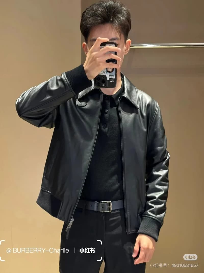 버버리 램스킨 레더 재킷 (블랙) 20