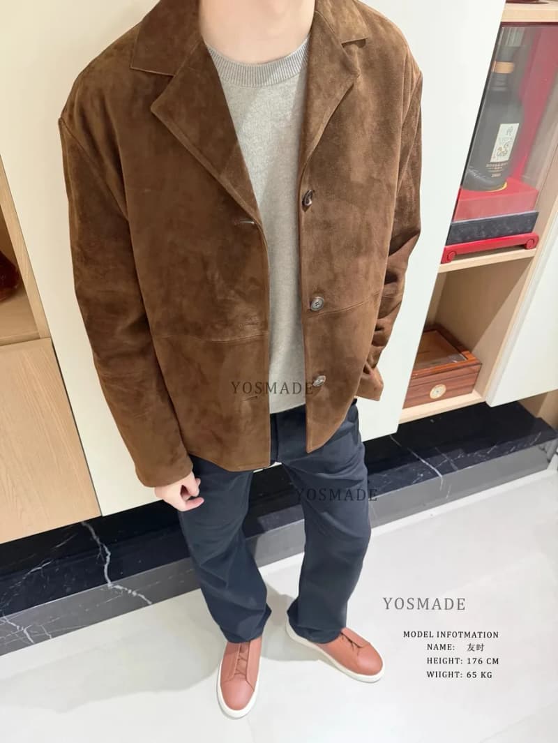 르메르 스웨이드 자켓 (카키브라운, 톱그레인 카프스킨) 17