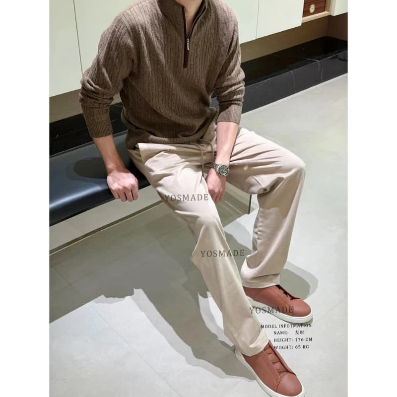 벨루티 올드머니 기모 슬림핏 조거 팬츠 3