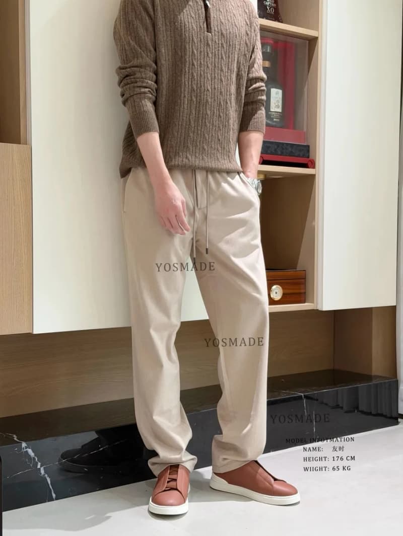 벨루티 올드머니 기모 슬림핏 조거 팬츠 8
