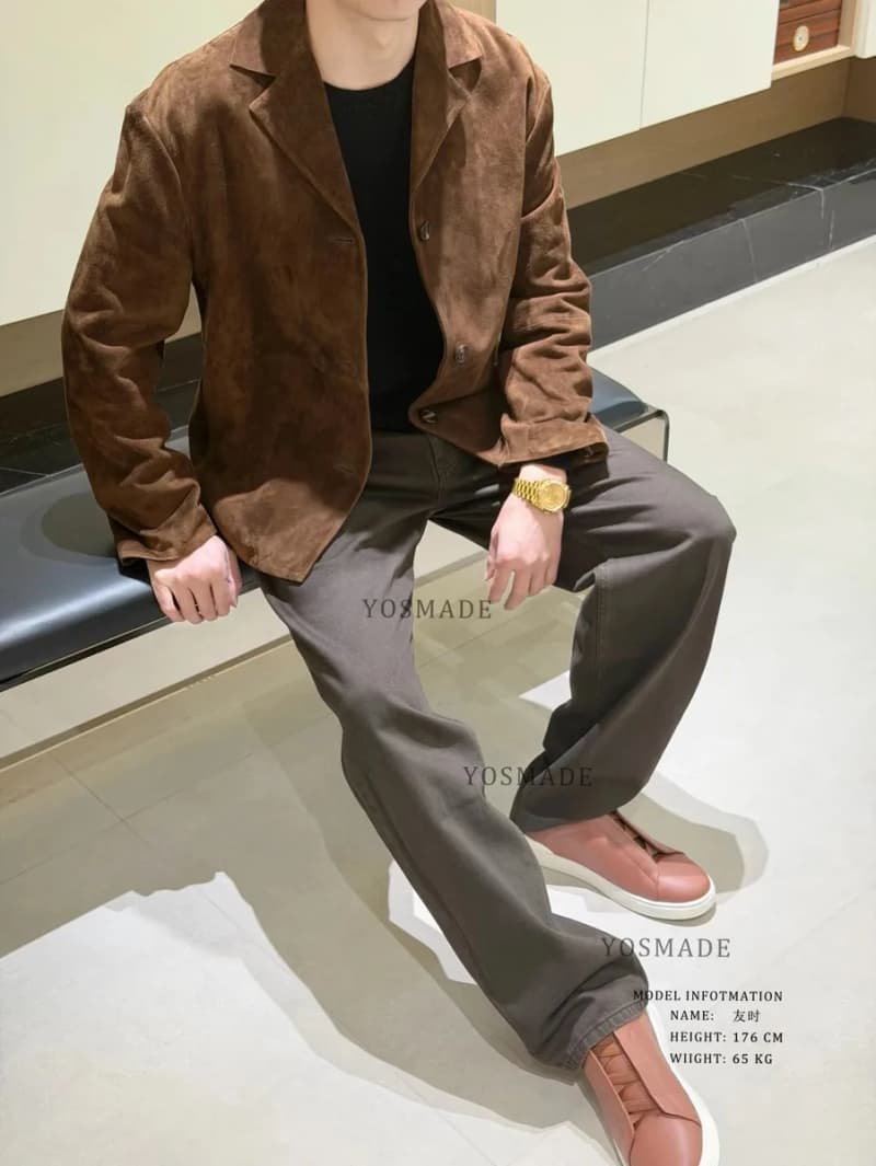더로우 워크웨어 워시드 데님 팬츠 (다크브라운) 6