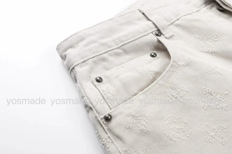 루이비통 자수 플라워 워싱 데님 팬츠 (루즈핏) 24