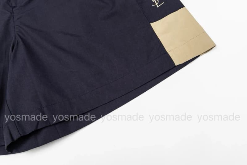 생로랑 YSL 배색 스포츠 반바지 23