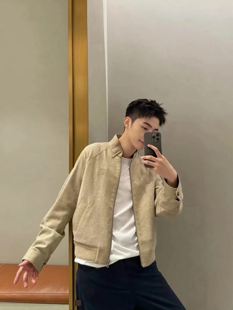 로에베 로고 엠보싱 울 집업 자켓 12