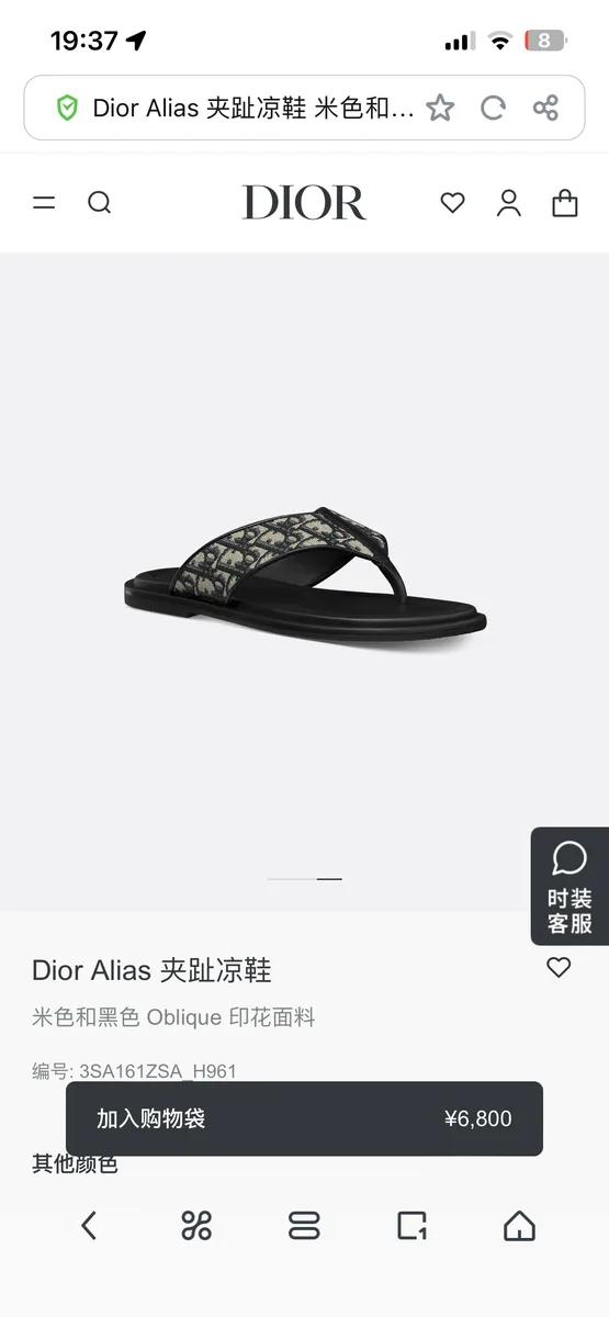 디올 알리아스 쪽 조리 (오블리크 자카드) 8