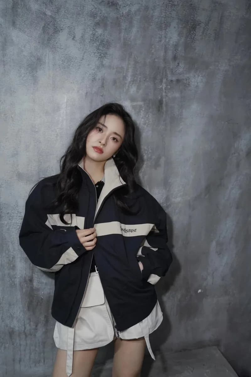 생로랑 컨트라스트 스탠드칼라 스포츠 집업 재킷 11