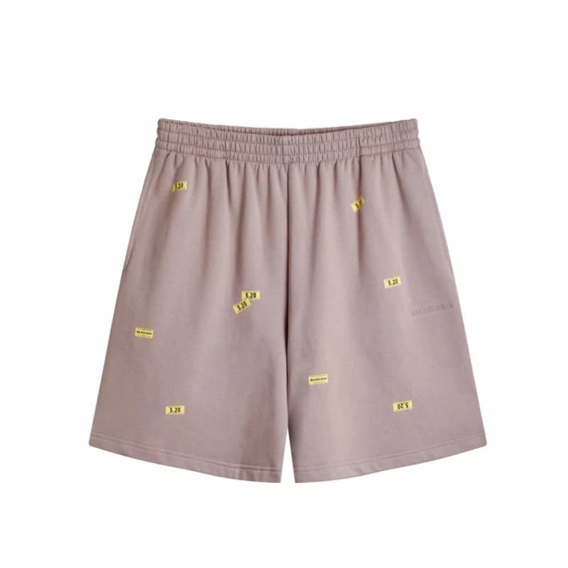 발렌시아가 520 로고 자수 스웨트 반바지 (450g 테리코튼) 8