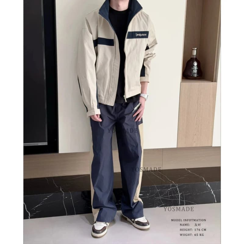 생로랑 YSL 배색 스포츠 팬츠 상세 2