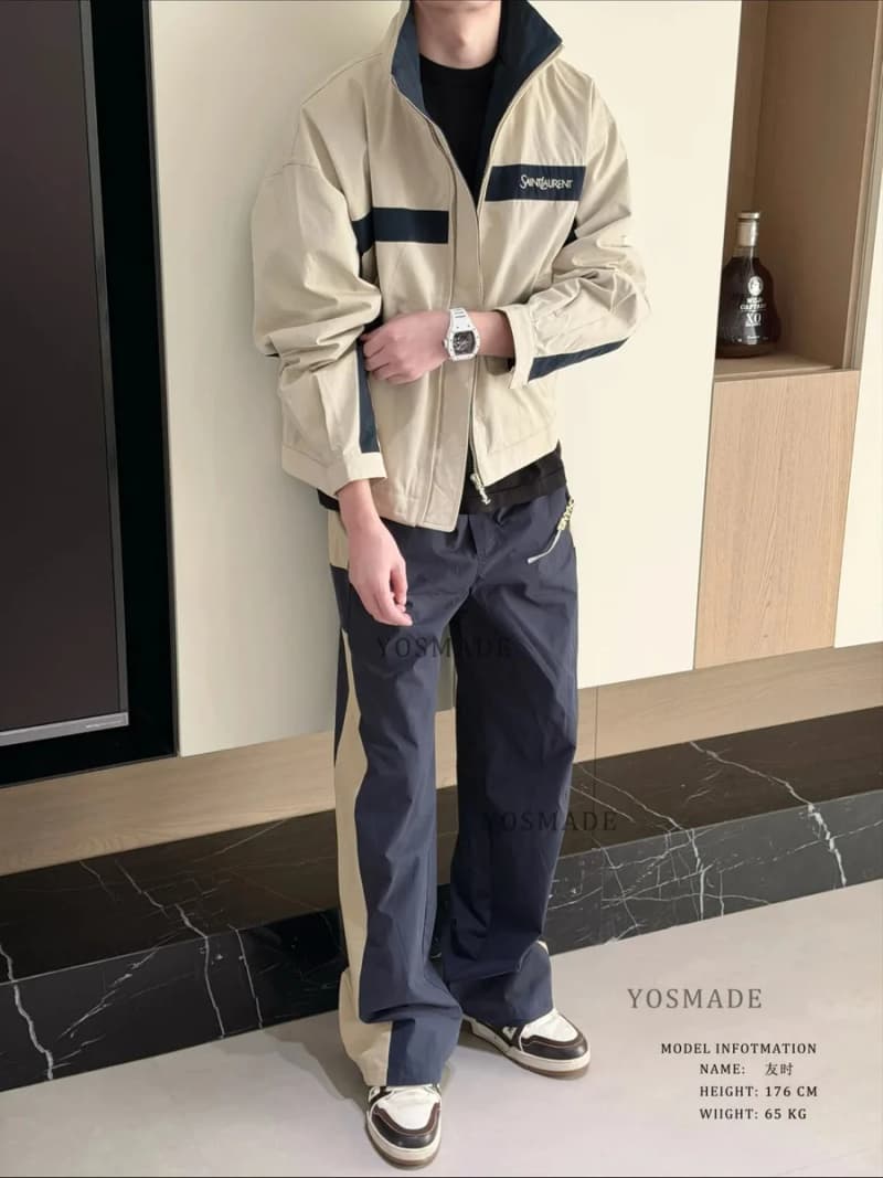 생로랑 YSL 배색 스포츠 팬츠 8