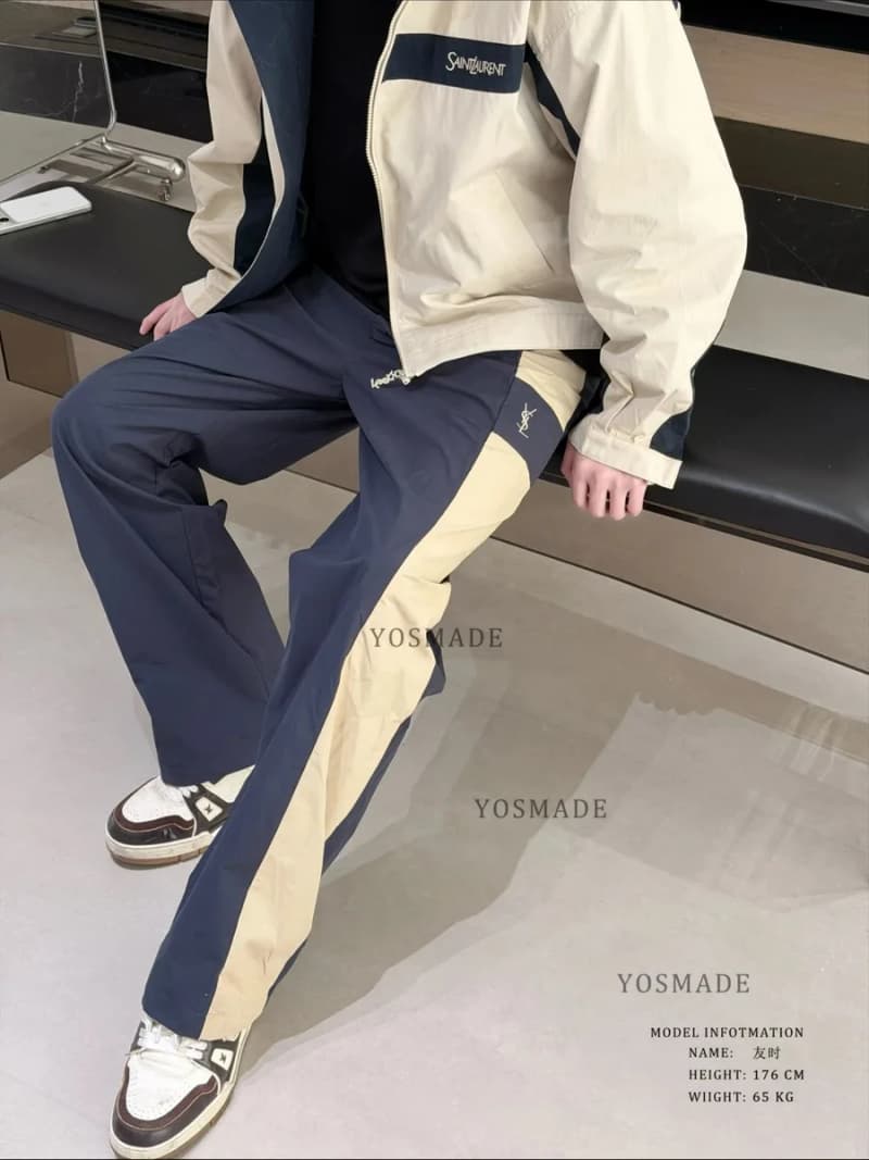 생로랑 YSL 배색 스포츠 팬츠 9