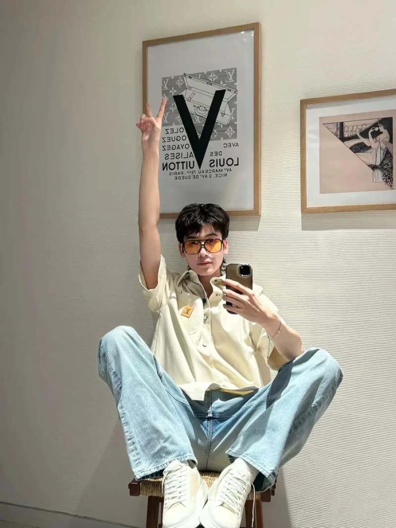루이비통 V홈 오버핏 데님 반팔 셔츠 자켓 13