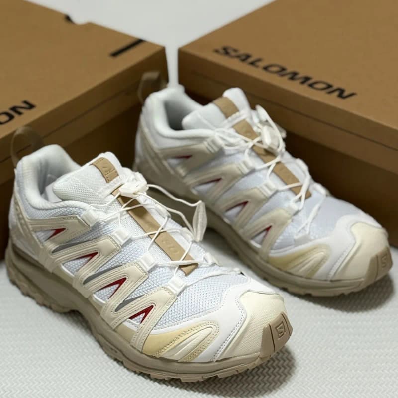 살로몬 XA PRO 3D 로우탑 트레일 러닝화 (베이지 레드) 15