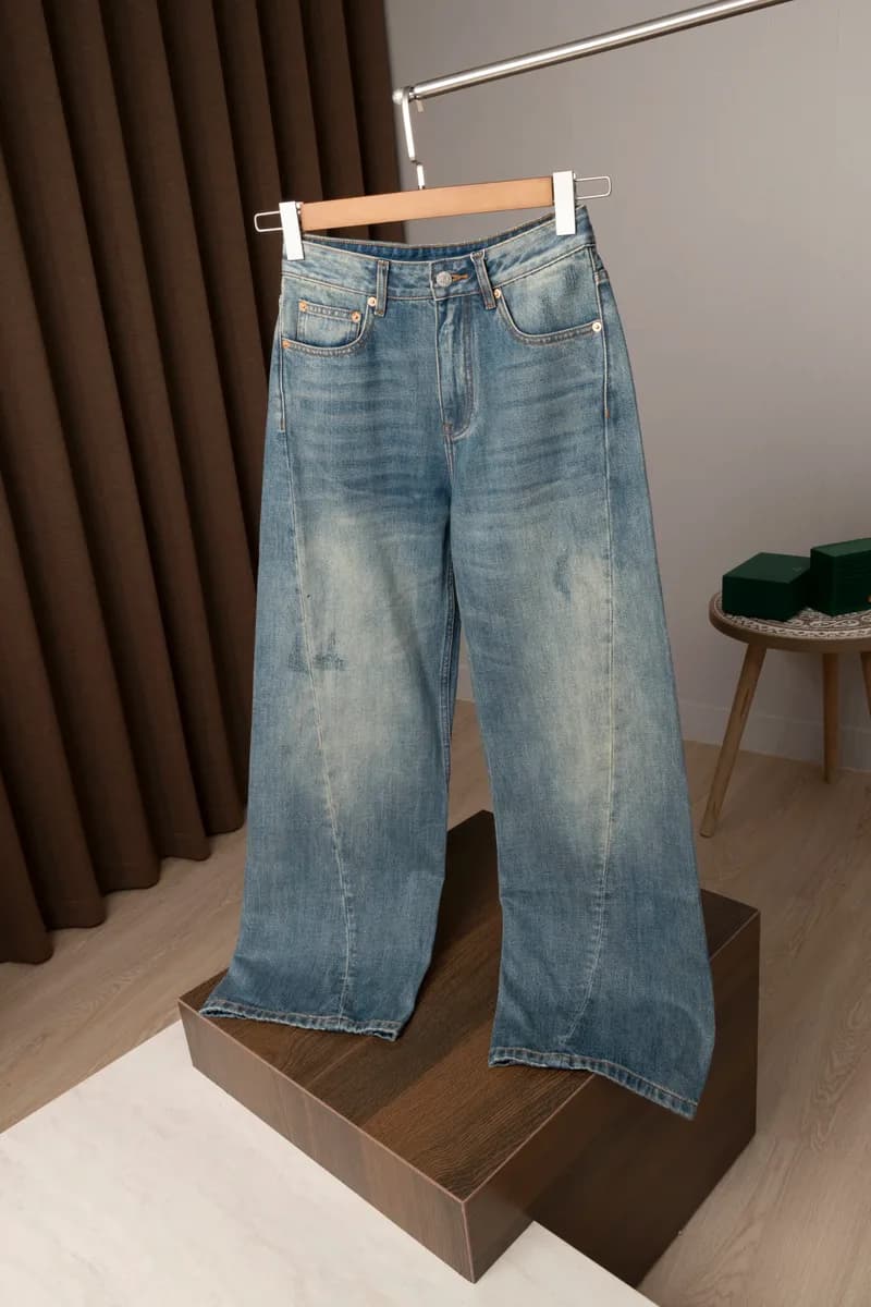 메종마르지엘라 MM6 와이드 데님 팬츠 (디스트로이드 워싱) 9