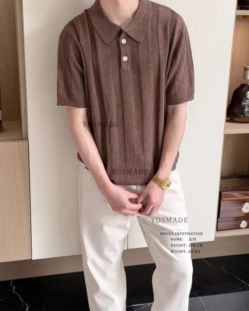 브루넬로 쿠치넬리 버티컬 니트 카라 폴로 (올드머니룩) 9