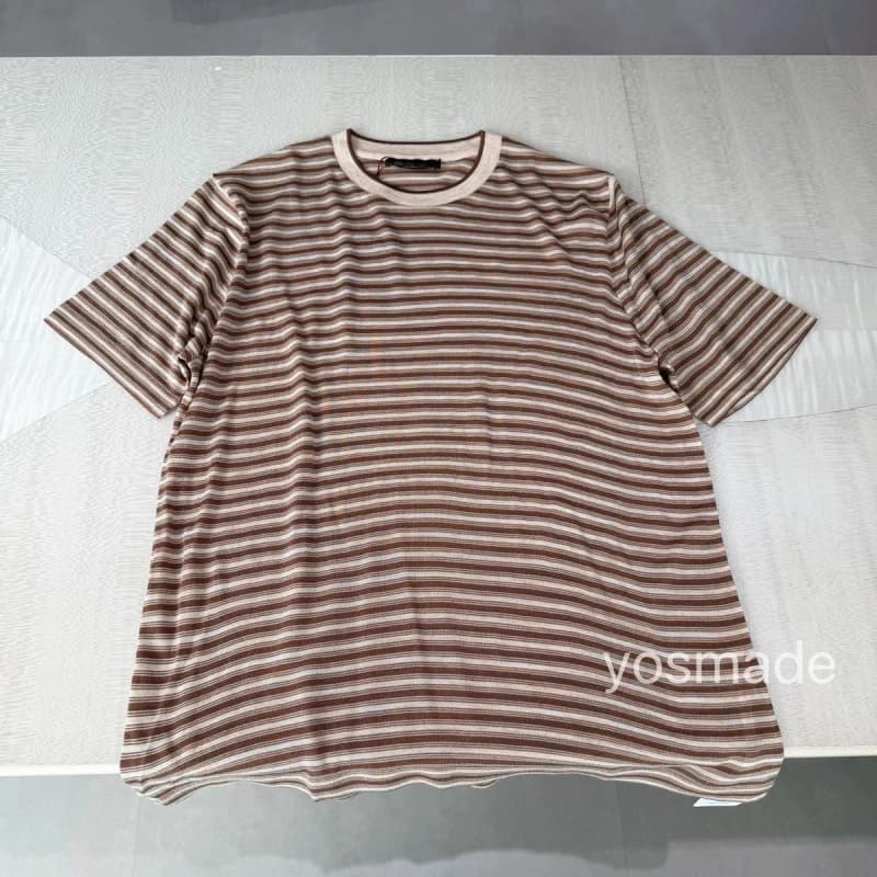로로피아나 스타일 올드머니 루즈핏 스트라이프 니트 티셔츠 9