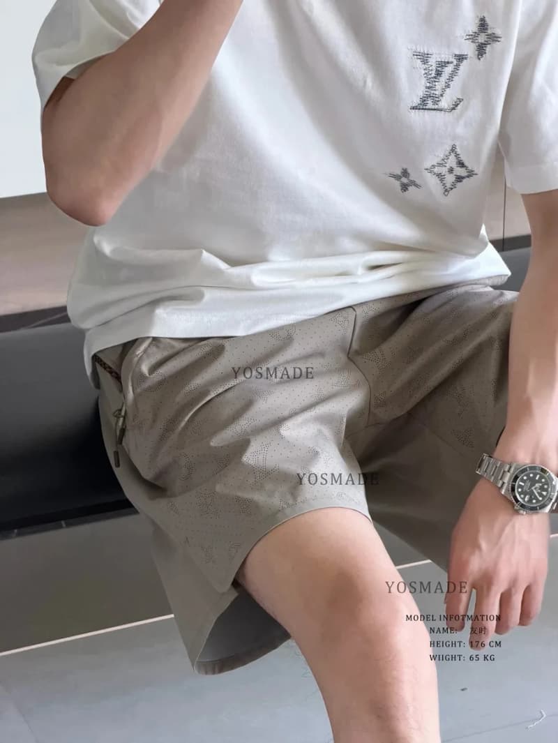 루이비통 레이저 드릴링 로고 반바지 (드로스트링) 9