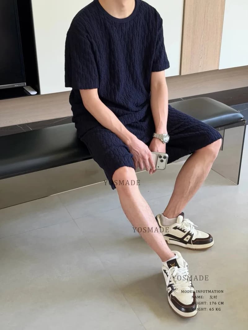 디올 클래식 오블리크 타월 자카드 반팔 티셔츠 세트업 15
