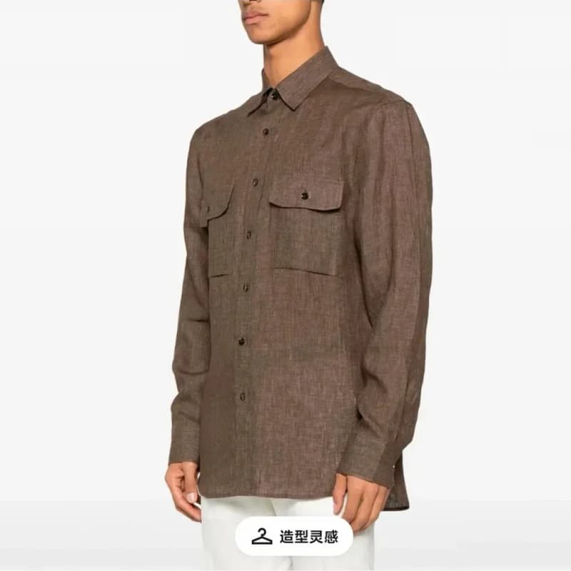 브리오니 워크 셔츠 (리넨) 상세 1