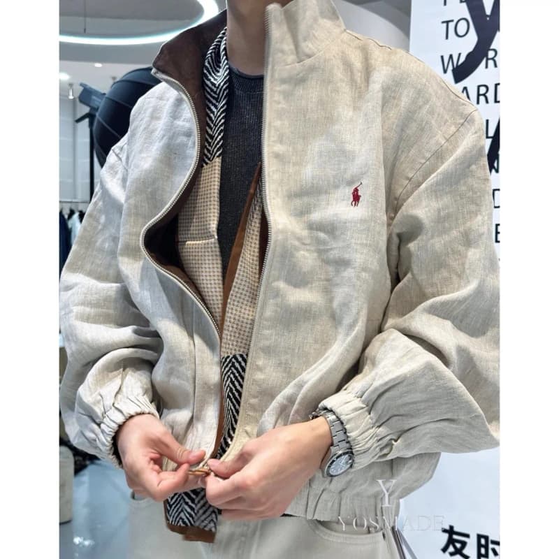 폴로 랄프로렌 포니 자수 올드머니 리넨 루즈핏 자켓 상세 2