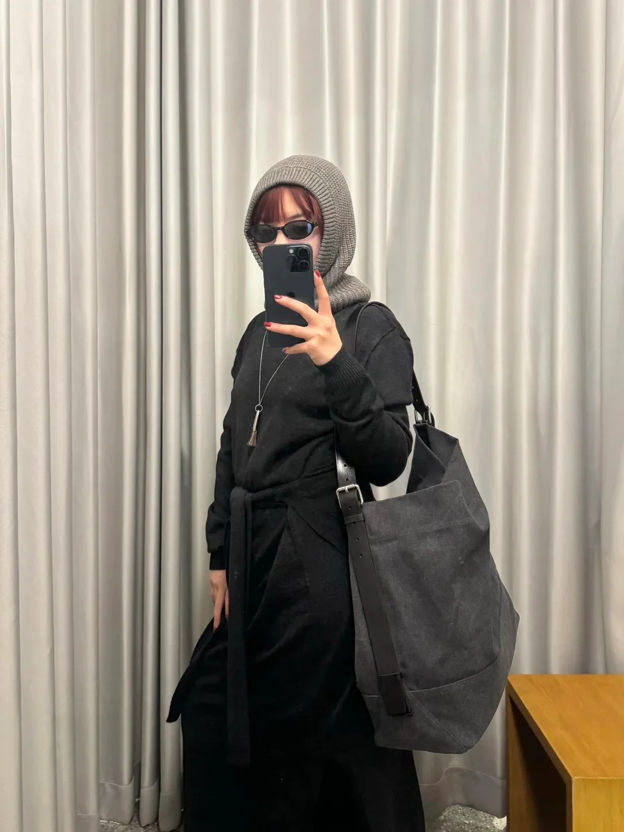 르메르 워시드 캔버스 토트백 (통가죽 숄더스트랩) 7