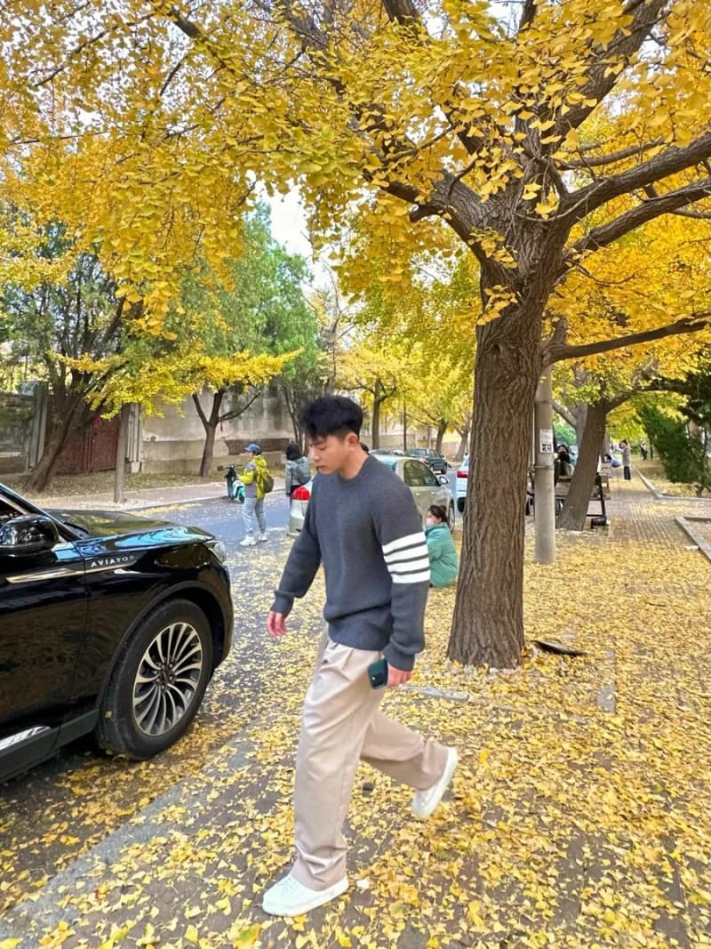 톰브라운 4바 크루넥 니트 스웨터 (신장 롱스테이플 코튼) 상세 2