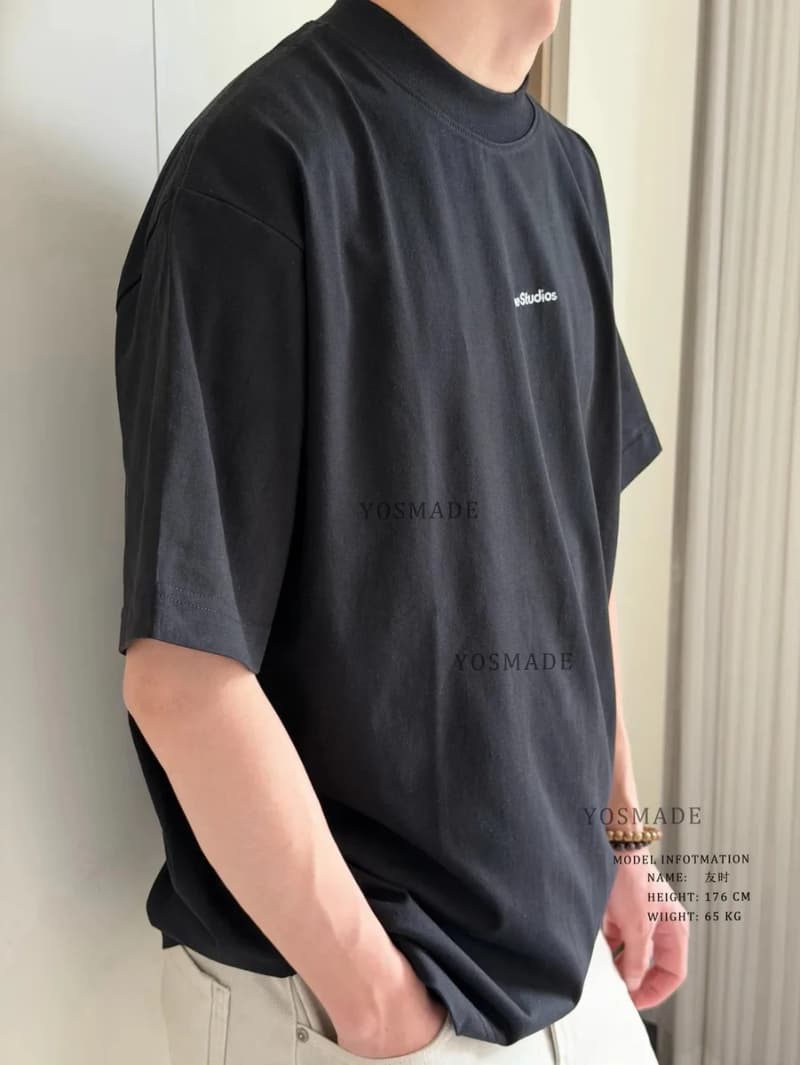 아크네 스튜디오 26 뉴 로고 embroidered 크루넥 반팔 티셔츠 8