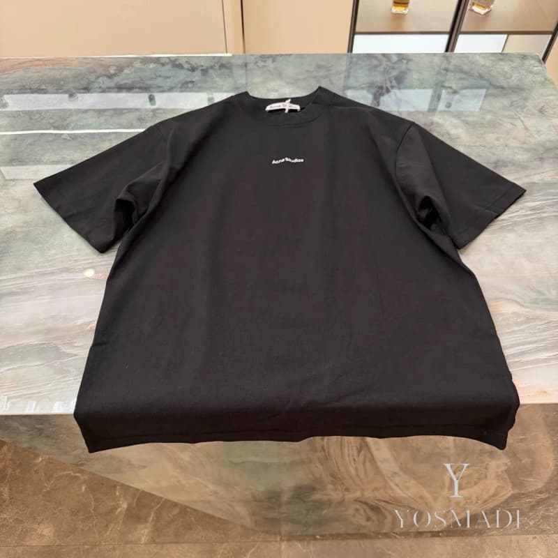아크네 스튜디오 26 뉴 로고 embroidered 크루넥 반팔 티셔츠 15