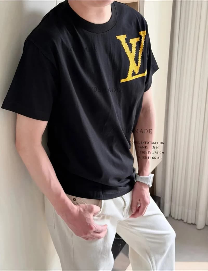 루이비통 LV 이니셜 자수 크루넥 반팔 티셔츠 5