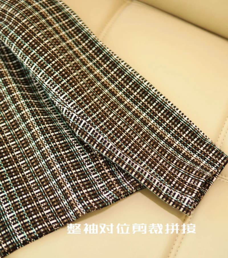 보테가베네타 하링턴 집업 자켓 (칠색 트위드 스트라이프) 16