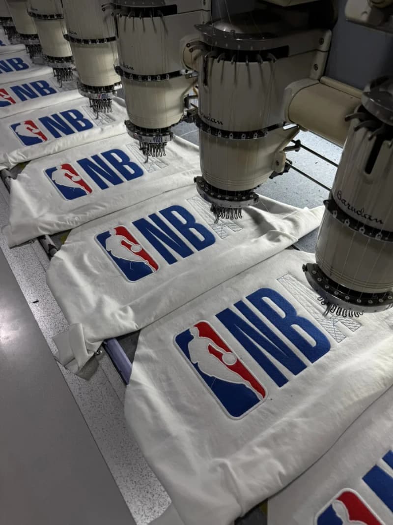 발렌시아가 NBA 화이트 블루 스티칭 반팔 티셔츠 21
