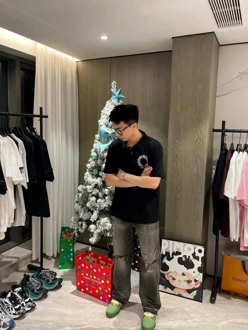 크롬하츠 호스슈 로고 폴로 반팔 티셔츠 7