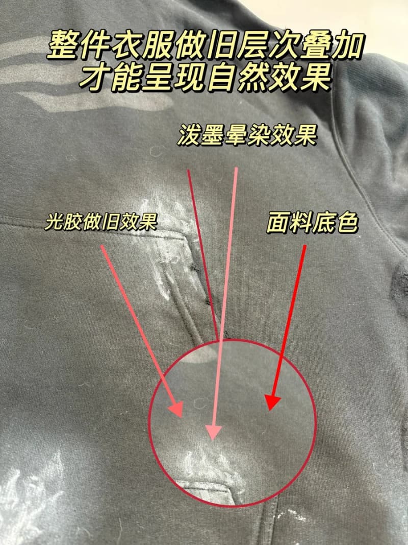 발렌시아가 3B 스포츠 디스트레스드 후드 (워시드 빈티지) 7