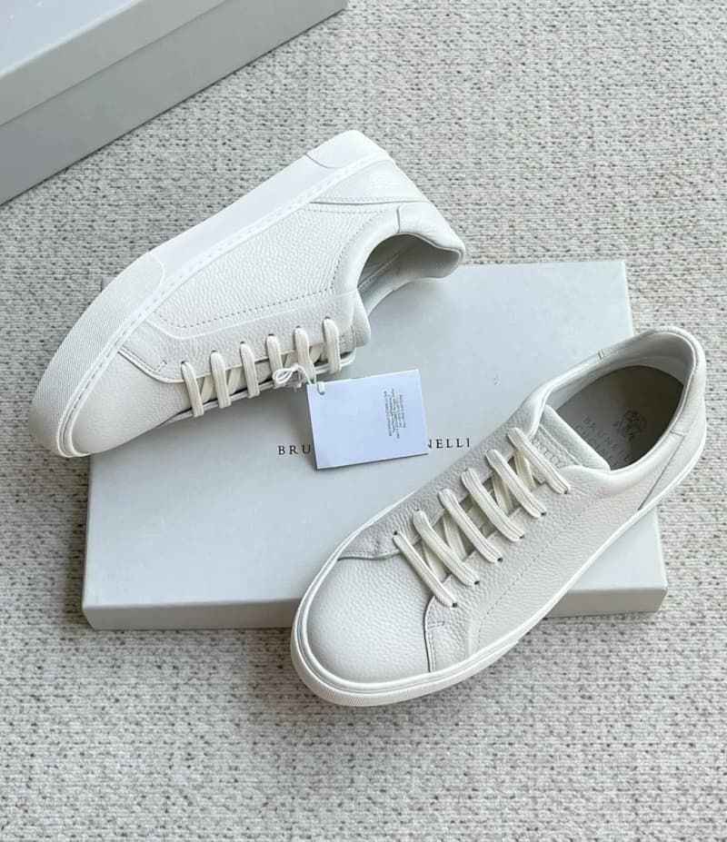 브루넬로 쿠치넬리 스니커즈 (그레인 카프스킨) 19