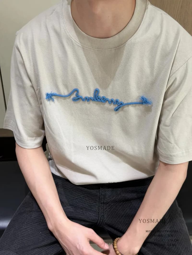 버버리 로프 자수 로고 루즈핏 반팔 티셔츠 5