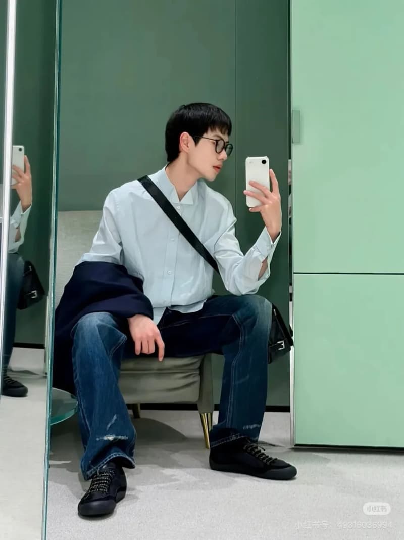프라다 워시드 데님 팬츠 (부정형 워싱) 8