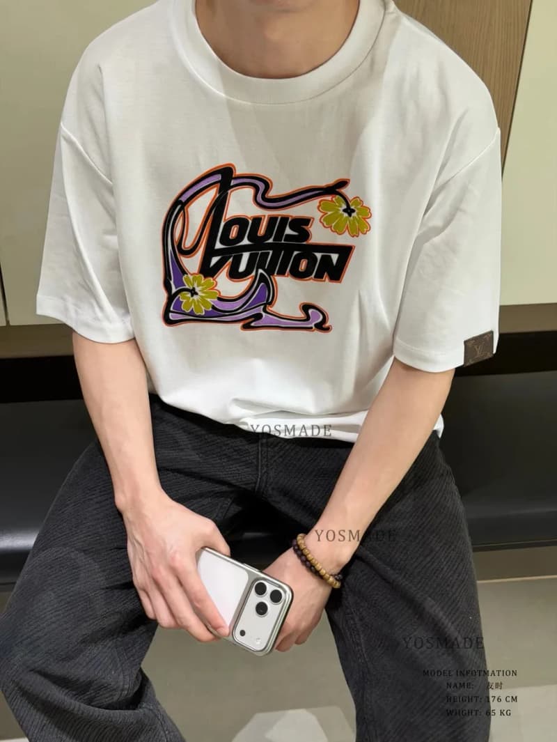 루이비통 아티스트 콜라보 시그니처 프린트 반팔 티셔츠 7