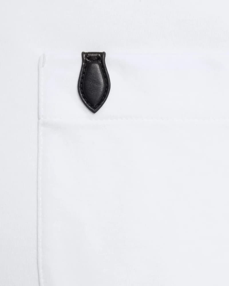 벨루티 가죽 로고 포켓 크루넥 반팔 티셔츠 3