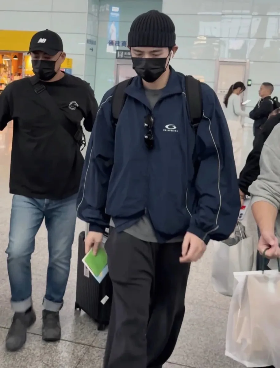 발렌시아가 24윈터 스쿨 재킷 (네이비 워크웨어) 4