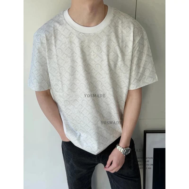루이비통 모노그램 풀프린트 오버핏 반팔 티셔츠 상세 1